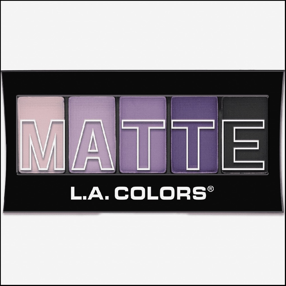 L.A. Colors Matte Eyeshadow Purple Cash Palette